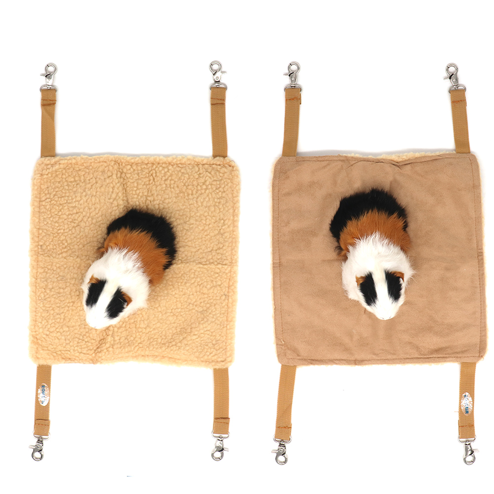 EONMIR 2Pack Small Pet Animal Hamster Hammock for Cage,House Hanging Bed Cage Toys for Mice Rats Chinchilla (Brown)