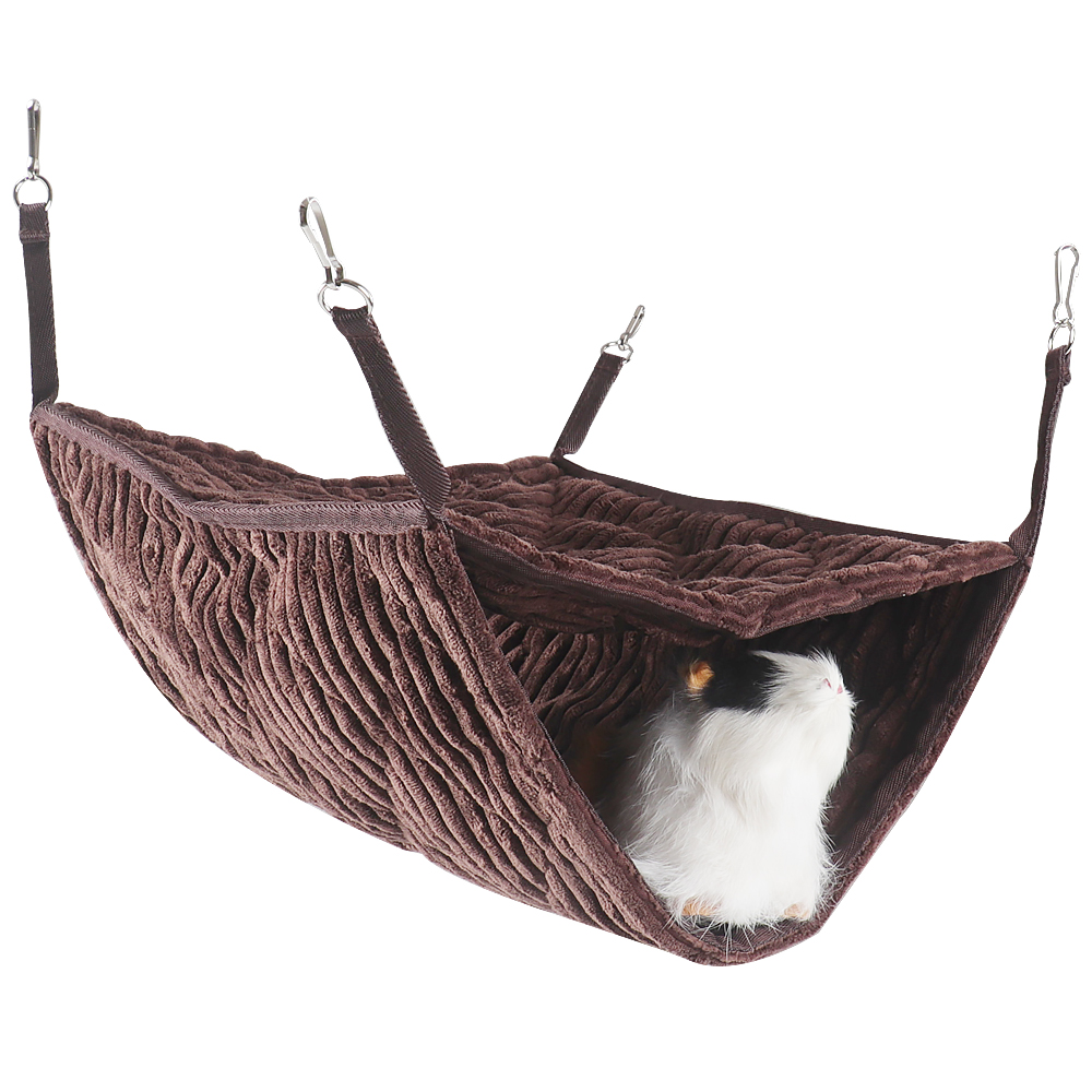 EONMIR Small Animal Double Hammock for Cage, fit Ferret, Rats, Hamster, Chinchilla, Guinea Pig Bed Toys and Accessories